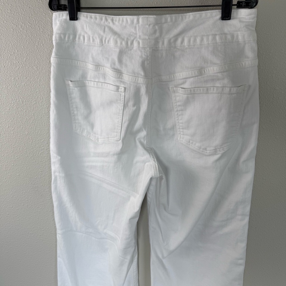 FRAME Le Hardy High-Rise Wide-Leg Jeans Blanc White Denim Women’s Size 33 - Picture 10 of 14